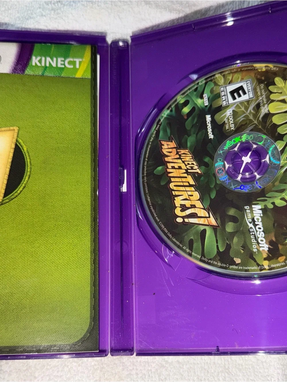 Microsoft Xbox 360 Kinect Adventures! — Green & Purple Cover